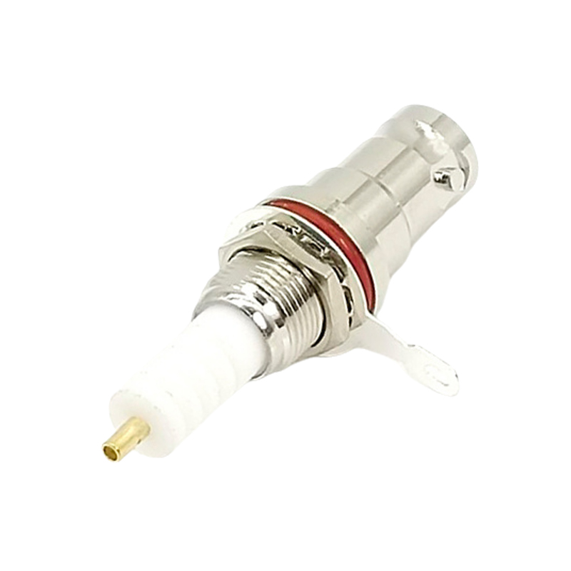 Elecbee SHV female Connector Back Mount Straight Panel Connector Solder For Cable