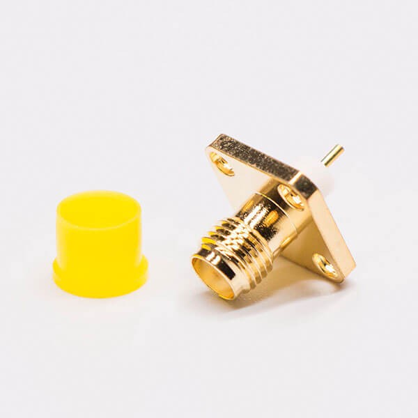Elecbee RF Coaxial connector Standard SMA Jack Straight Solder Type for PCB mount