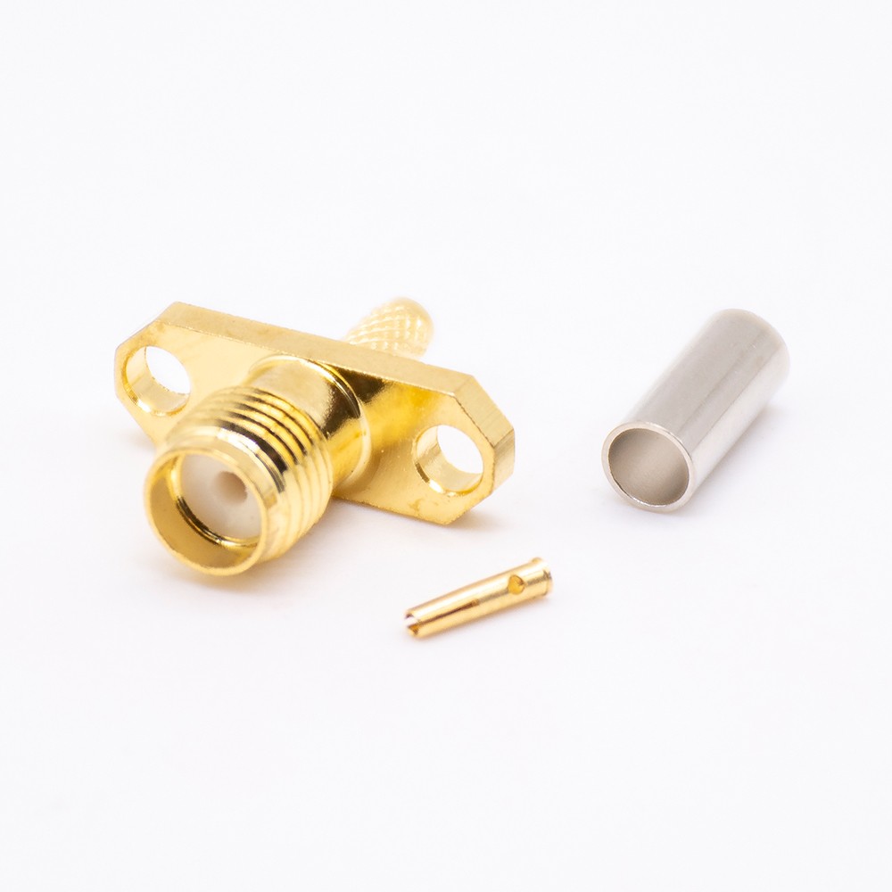 Elecbee 20pcs RF Coaxial connector Standard SMA Jack Straight Crimp for Cable