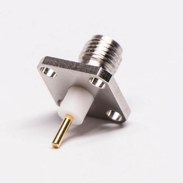 Elecbee RF Coaxial connector Standard SMA Jack Straight Solder Type for PCB mount