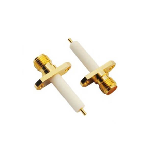 Elecbee RF Coaxial connector Standard SMA Jack Straight Solder Type for PCB mount