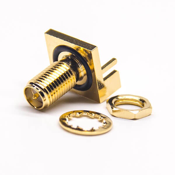Elecbee 20pcs RF Coaxial connector Rreverse polarity SMA Jack Straight Solder Type for PCB mount