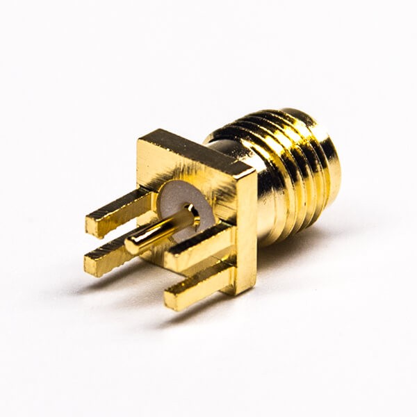 Elecbee 20pcs RF Coaxial connector Standard SMA Jack Straight Solder Type for PCB mount