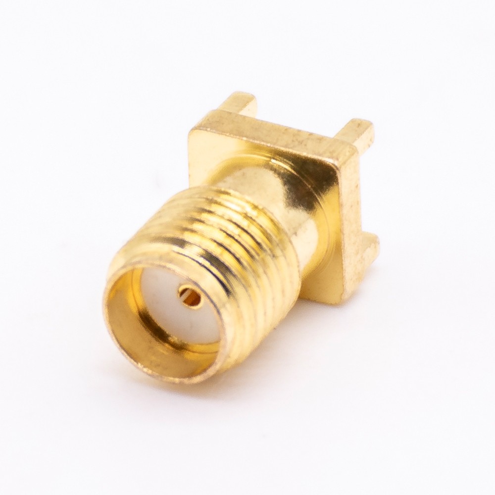 Elecbee RF Coaxial connector Standard SMA Jack Straight Solder Type for PCB mount