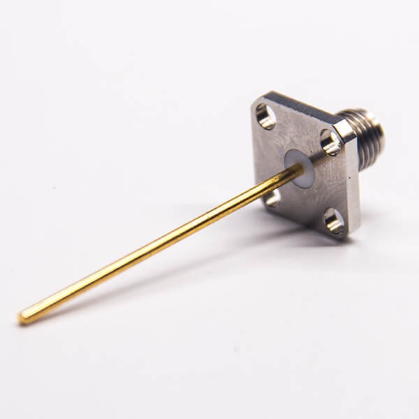 Elecbee RF Coaxial connector Standard SMA Plug Straight Solder Type for PCB mount