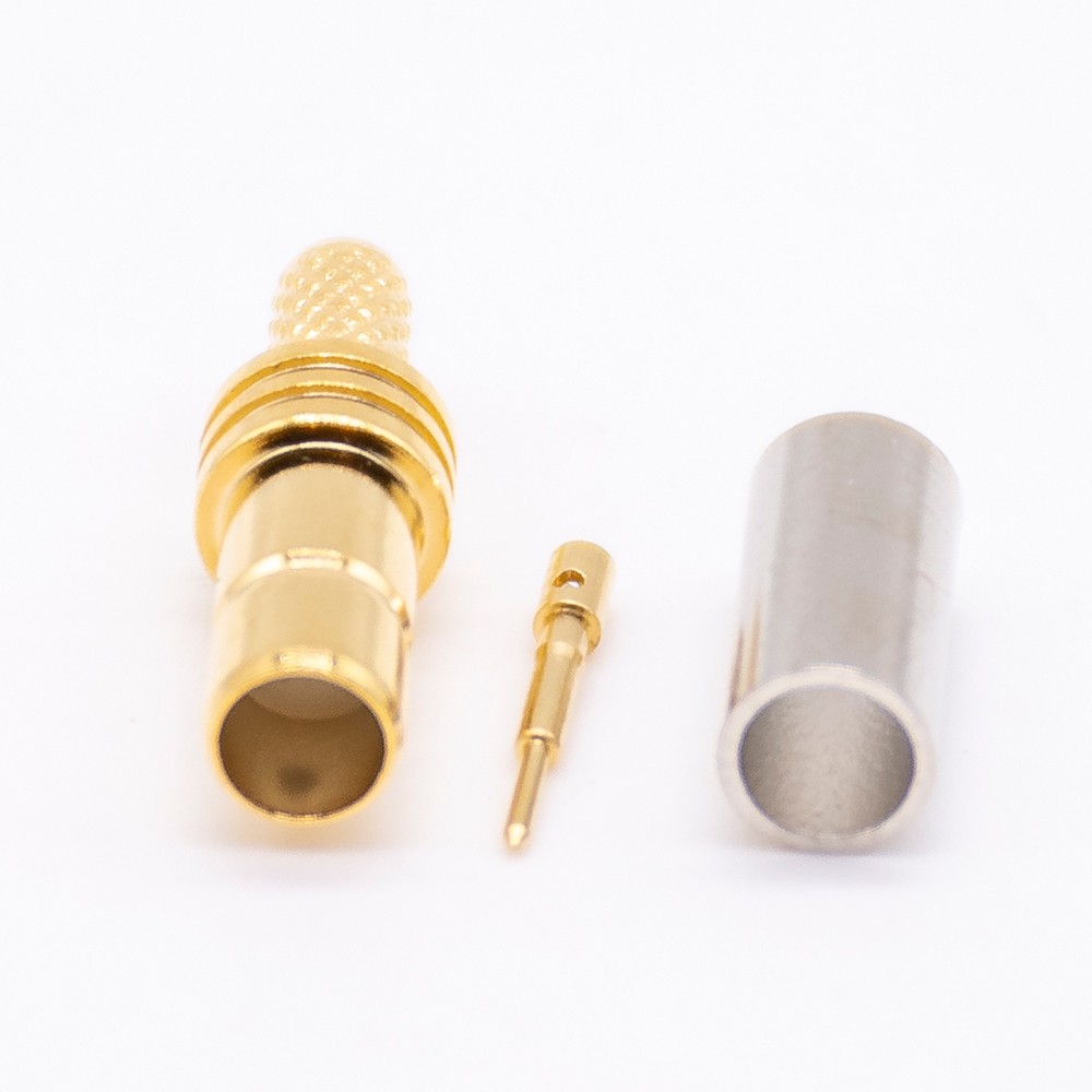Elecbee 20pcs SMB Connector Female Straight Crimp Type for Coaxial Cable