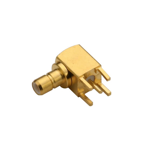 Elecbee 20pcs SMB Connector Right Angled Through Hole for PCB Mount