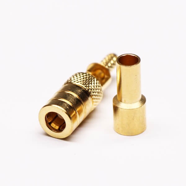 Elecbee 20pcs SMB Straight Connector Plug Crimp Window Solder