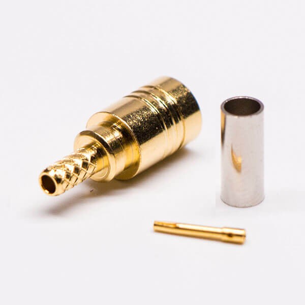 Elecbee 20pcs Smb Straight Plug Coonector Crimp Type for RG316 Cable