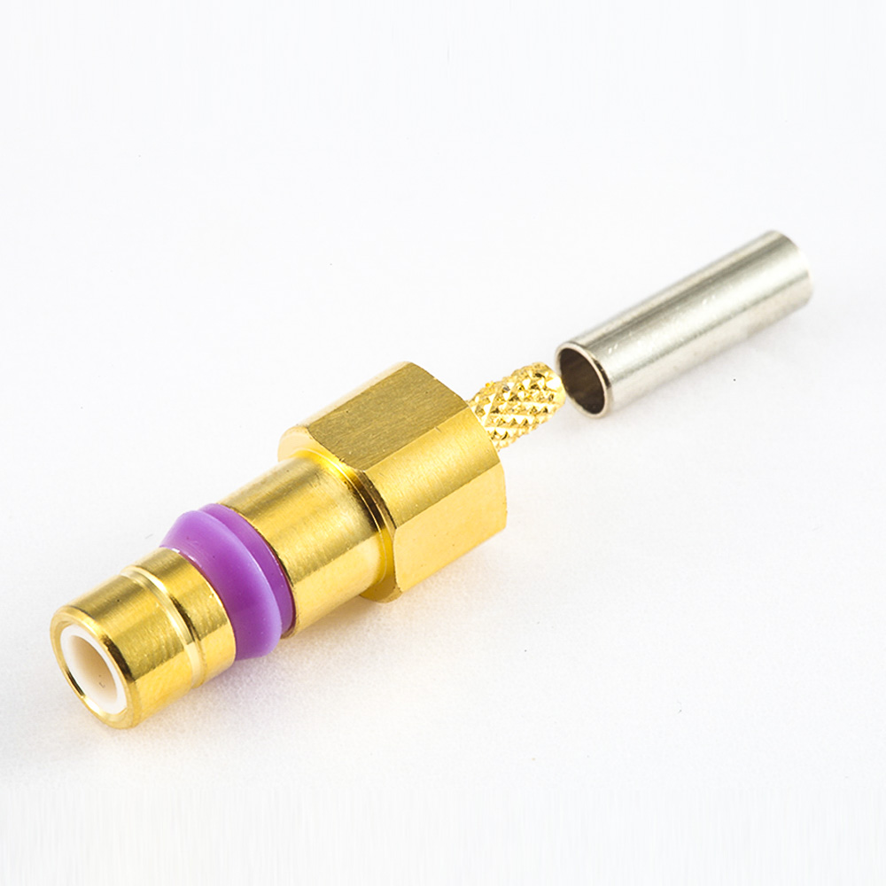 Elecbee SMZ (BT43) Connector Female Straight Crimp SYV75-2-2 Cable