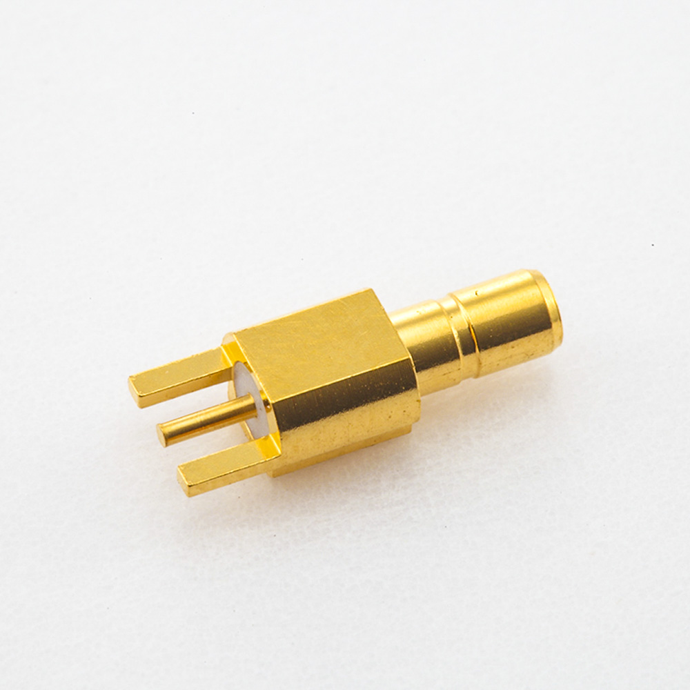 Elecbee Plate Edge Mount SSMB Connector Male Straight Solder PCB Mount