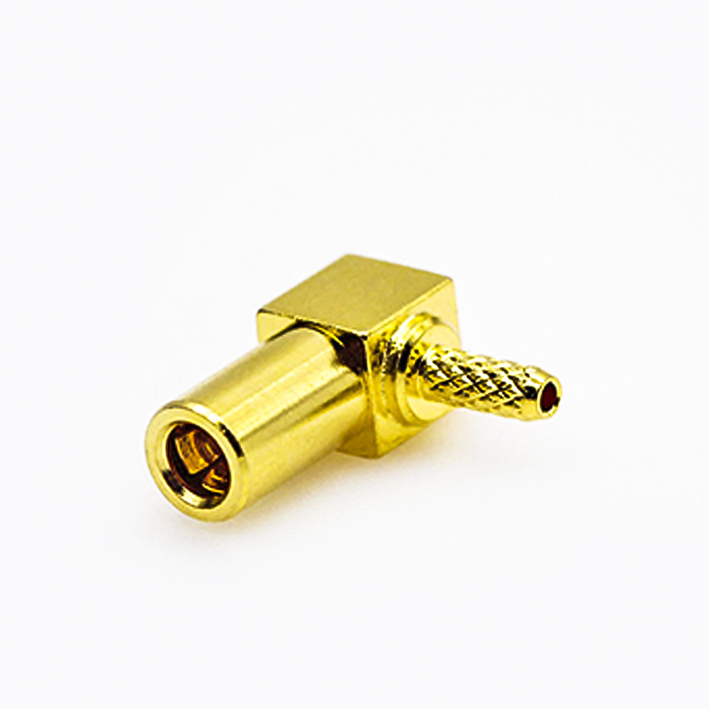 Elecbee SSMB Connector Crimp Type Female Right Angle RG174 Cable