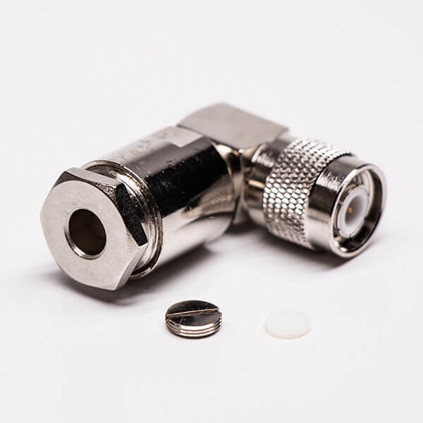 Elecbee 20pcs TNC Connector 90 Degree Clamp Type For Cable LMR400