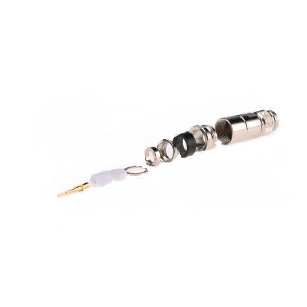 Elecbee 20pcs TNC Connector for RG213/U Male Straight 47 x 17.5 mm 50Ω Cable Mount for RG213/U