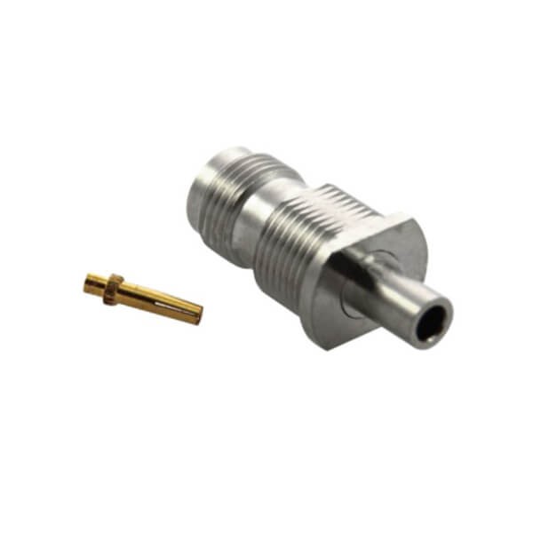 Elecbee TNC Connector Jack Straight Bulkhead Solder Type for Cable