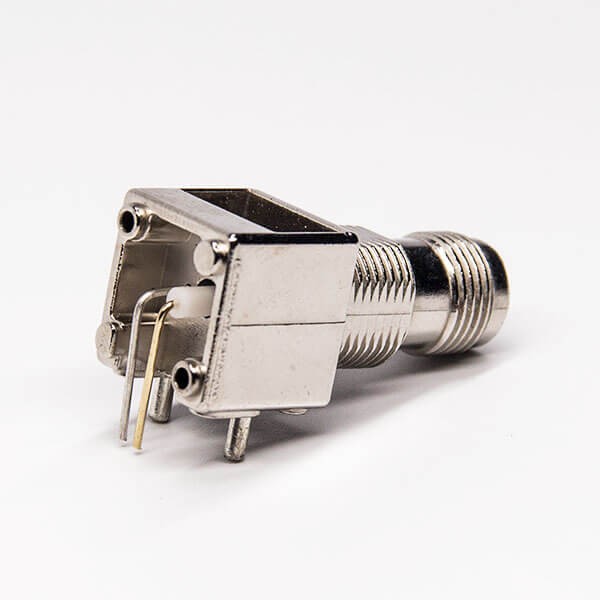 Elecbee TNC Jack Connector Angled for PCB Mount