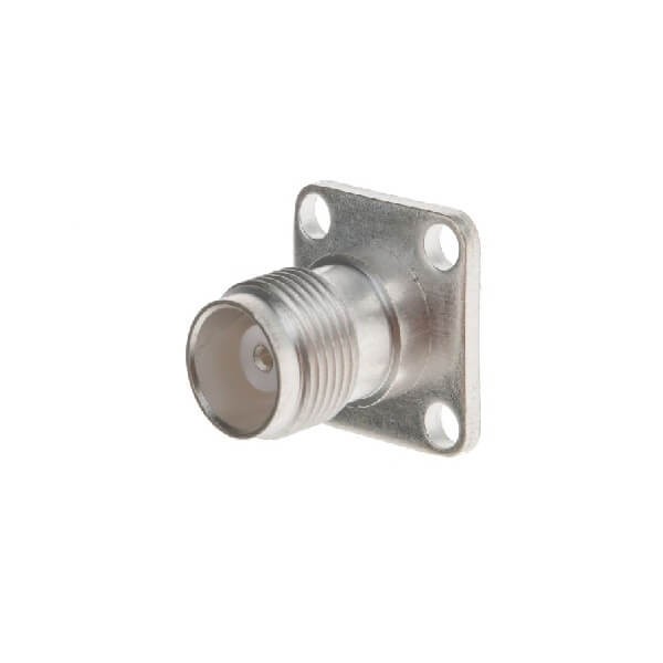 Elecbee 20pcs TNC Connector Solder Flange Straight Female 50Ω Bulkhead Termination for panel mount