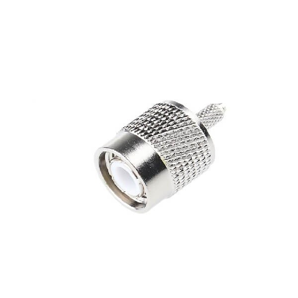 Elecbee 20pcs TNC Plug Male Straight 50Ω Cable Mount TNC Plug Crimp Termination for RG174/U
