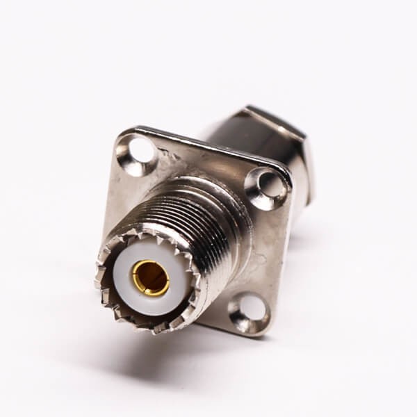 Elecbee 20pcs Panel Mount UHF Connector Clamp Type with Rhomibic Flange