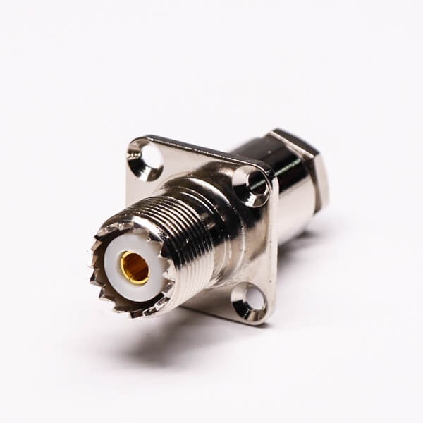 Elecbee 20pcs UHF Connector Jack Straight Clamp Type for Flange Mount