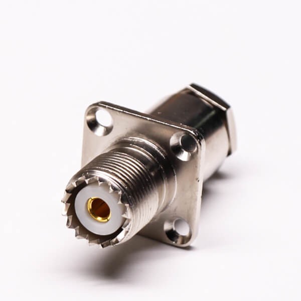Elecbee 20pcs UHF Connector Jack Vertical and Clamp Type for Flange Mount
