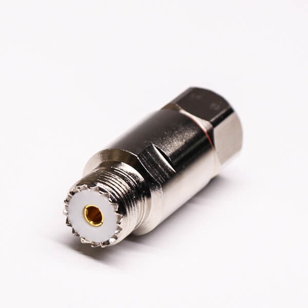 Elecbee 20pcs UHF Female 180 Degree Connector Clamp Type for Cable UHF-SL16-K1/2