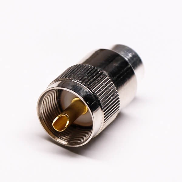 Elecbee 20pcs UHF Female Connector for Cable Vertical and Solder Type with Straight Knurl