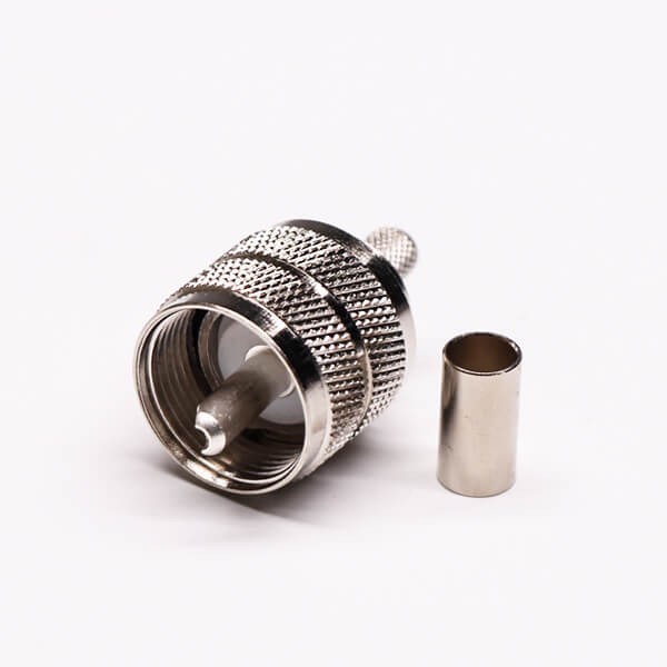 Elecbee 20pcs UHF Male Coaxial Connector Straight Crimp Type for Cable