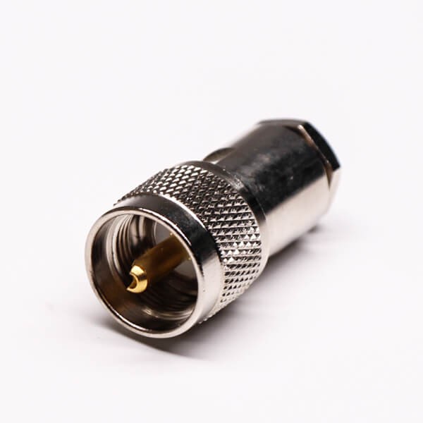 Elecbee 20pcs UHF Male Connector with Gold Plated Clamp Type for Cable