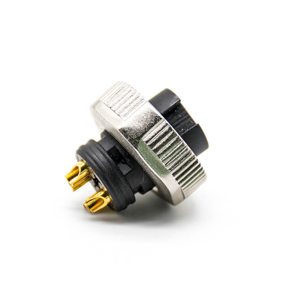 Elecbee 7/8&quot; Connector 4 pin Female Over molded Solder For Cable Shield Straight
