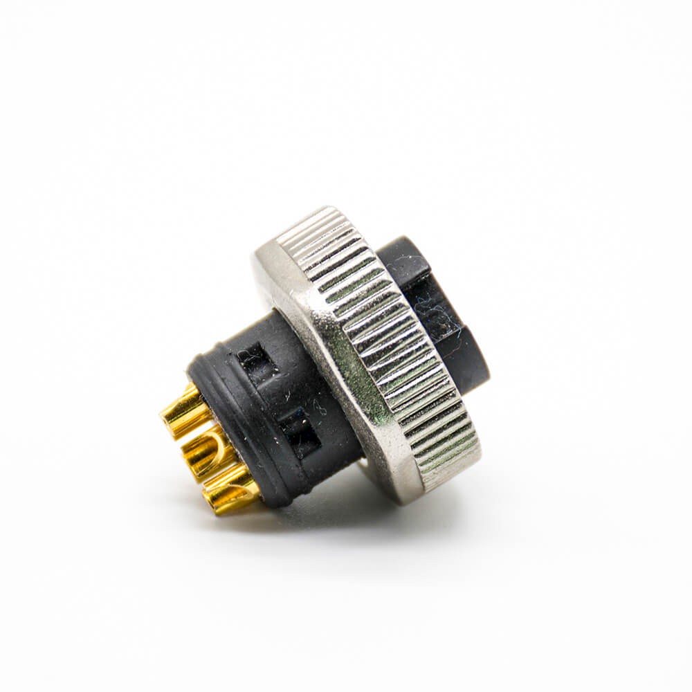 Elecbee 7/8 Connector 6 pin Female Over molded Solder For Cable UnShielded Straight