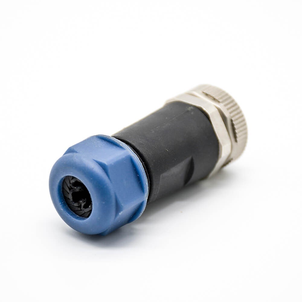 Elecbee 7/8 Connector 6 pin Female Solder Type For Cable Straight Non-Shield