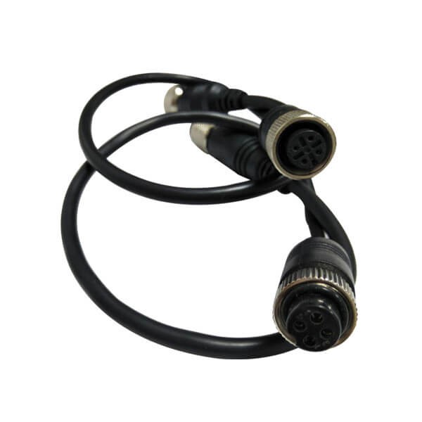 Elecbee 10pcs M12 4Pin Cable Female A Code To Gx12 4Pin Female Straight Extension Cable 30Cm AWG22