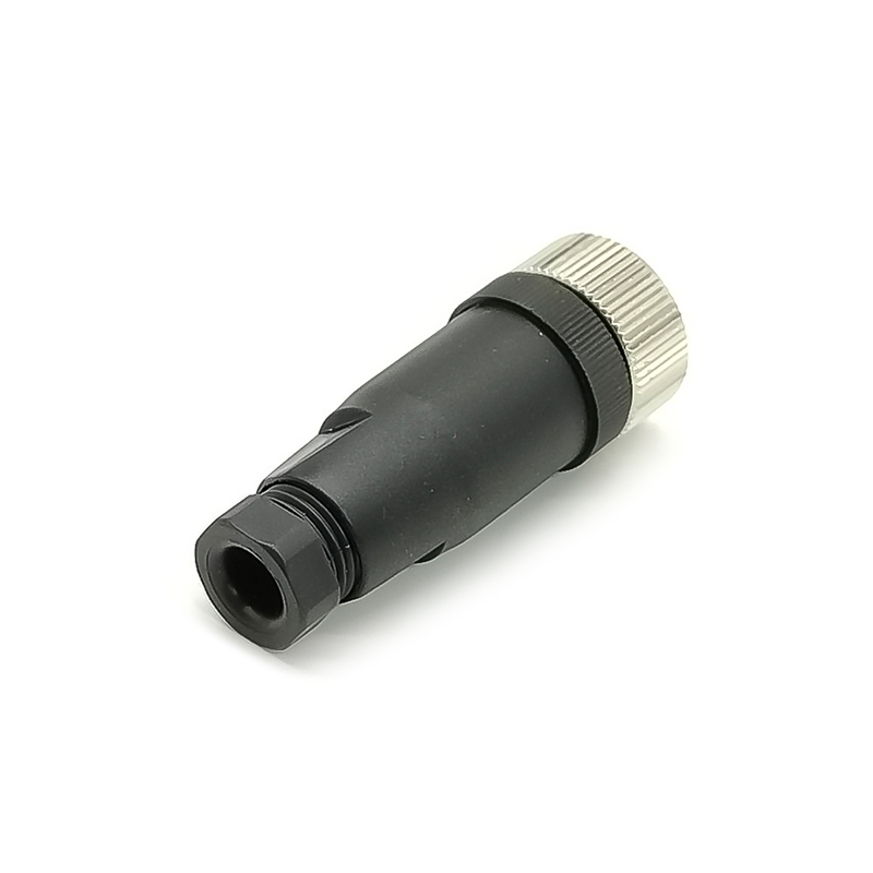 Elecbee 5 pcs M12 Field Wireable Connector A Code Straight 5pin Female Non-shield connector