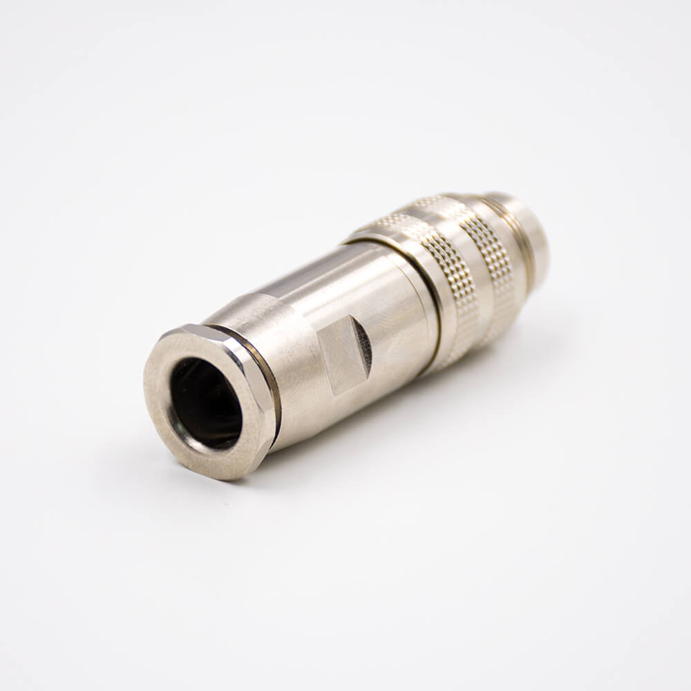 Elecbee M16 Field Wireable Connector Male 3 Positions 180 Degree Waterproof All Metal Shield Connector For Cable