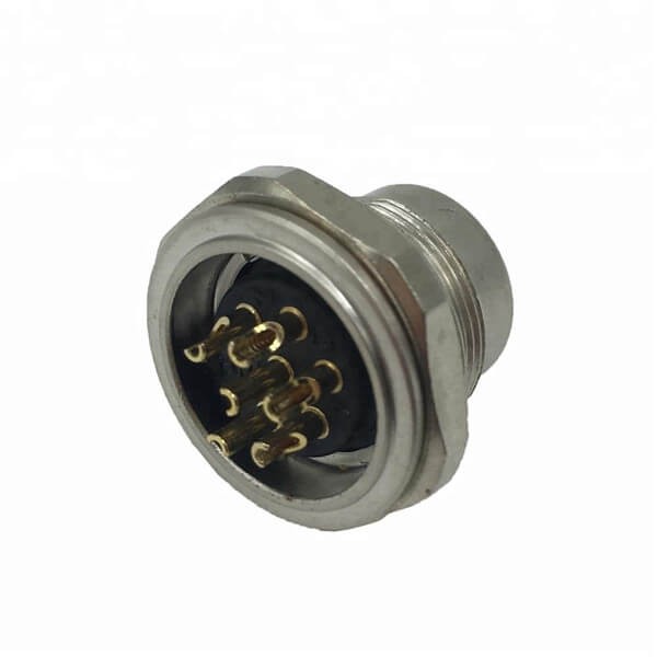Elecbee 10pcs 6 Pin Male M16 Connector Waterproof Solder Pins Panel Mount Shield Connector