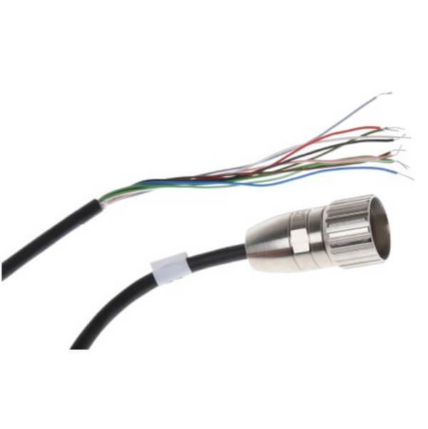 Elecbee Cable M23 12Pin Female Waterproof Assemble Plug Extension Cable Straight Non-Shield With18AWG 50CM