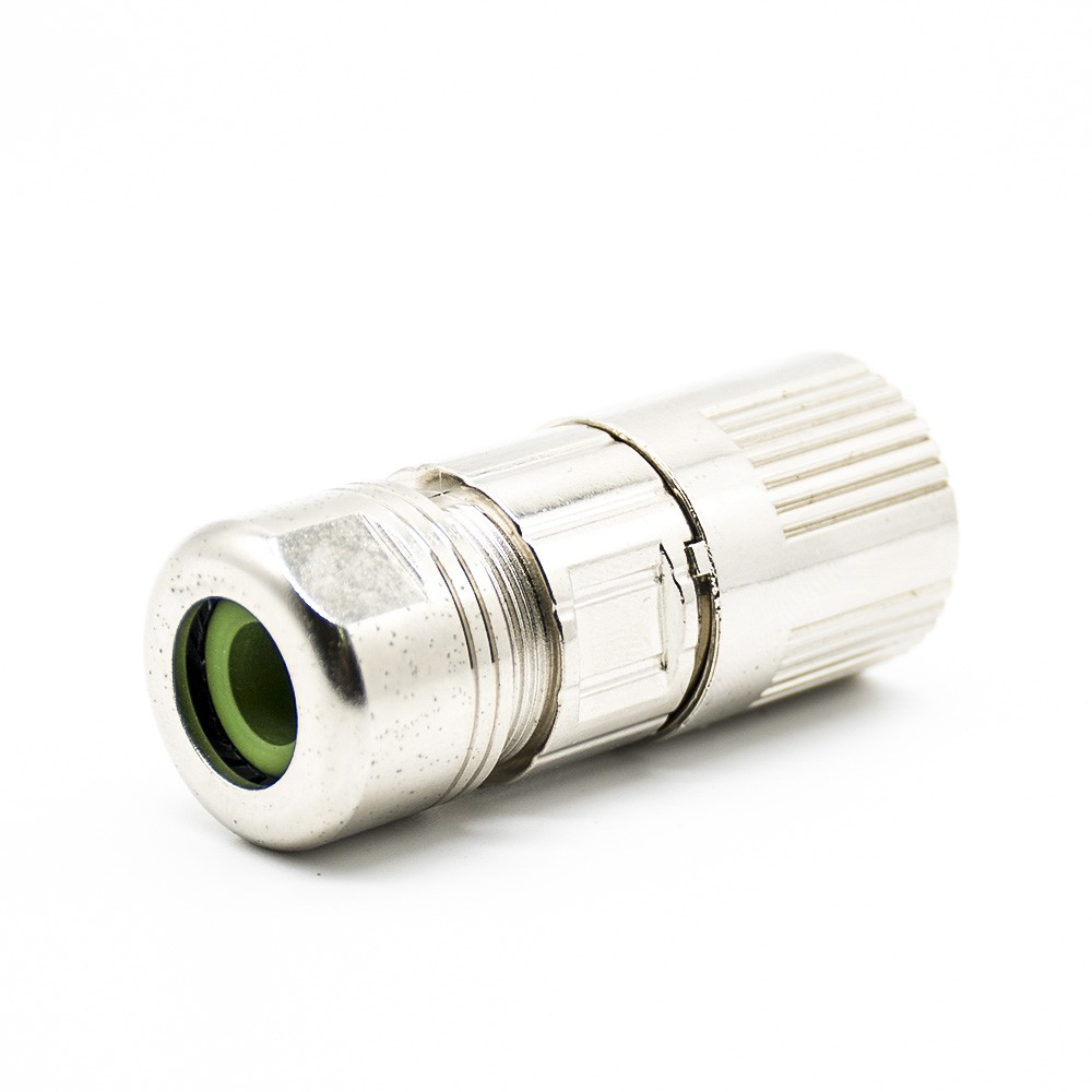 Elecbee Connector M23 6pin Female Solder Type for Cable Connector Shield Straight