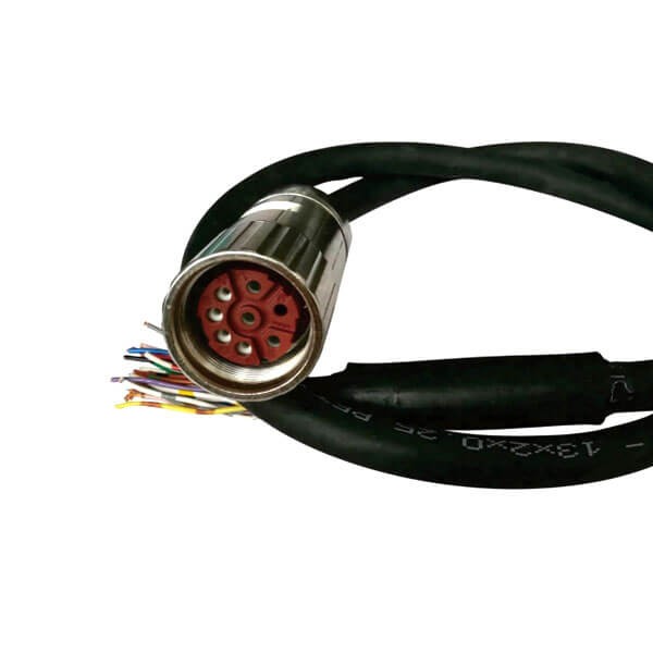 Elecbee M23 Encoder Cable 8Pin Female Waterproof Plug Non-Shield With 1M 18AWG Assemble Cable