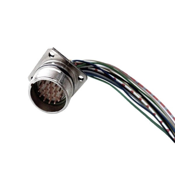 Elecbee M23 Cable 19Pin Male Waterproof Socket High Flexibility Wiring Harness For Industrial Robot Shield With 75CM 20AWG Wire