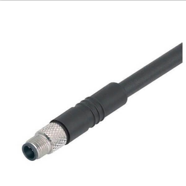 Elecbee Waterproof M5 Aviation Connector Overmould M5 3Pin Male Connector Waterproof Non-Shield With 1M 26AWG Wire