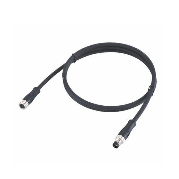 Elecbee 10pcs M8 8 pin A Coding Waterproof Connector Female Plug To Male Plug With 1M 26AWG Wire
