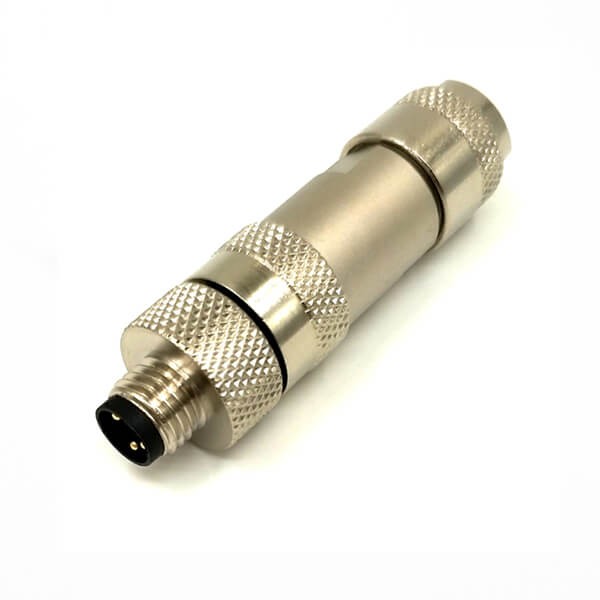 Elecbee M8 3Pin Metal Plug Circular Male Waterproof Straight Aviation Connector For Cable Shielded