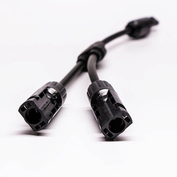 Elecbee PV Solar Y Branch 1 to 2 PV 3 Way Solar Connector Female To Male