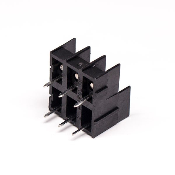 Elecbee 6 pin Terminal Block Connector Black Double row