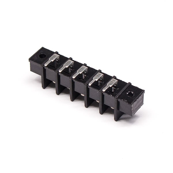 Elecbee Terminal Block Barrier Strip 2 holes Black Right Angled Through Hole