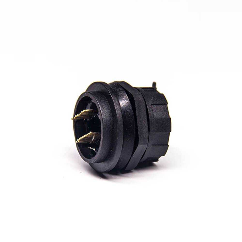 Elecbee HDMI A Female 19 Pin IP67 M25 LOCK PCB Mount socket Waterproof Connector
