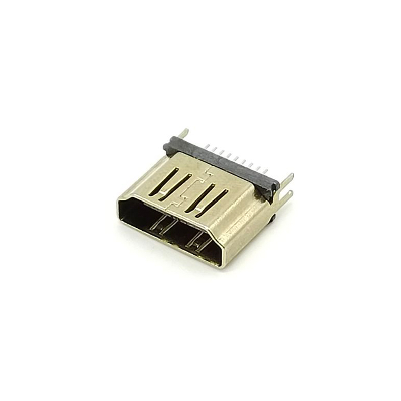 Elecbee HDMI Female Connector Hole Through With 4 Legs PCB Type