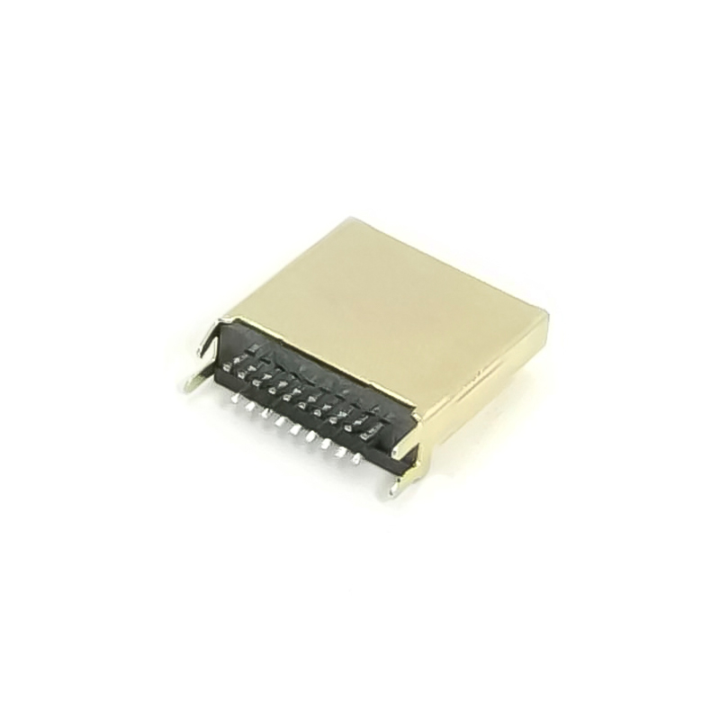 Elecbee HDMI male connector 19p Straight Edge Mount for PCB