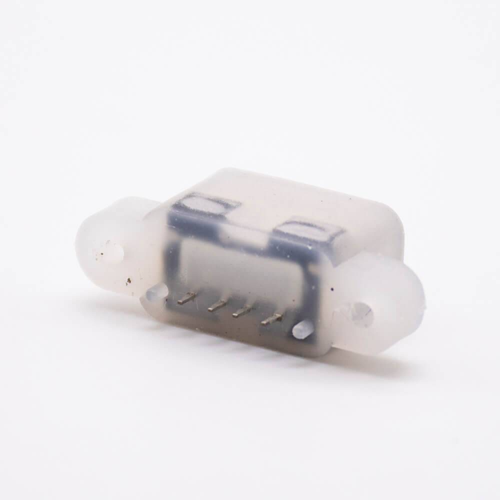 Elecbee USB Waterproof Female Socket IPX6 Straight SMT 4 Pin Type A